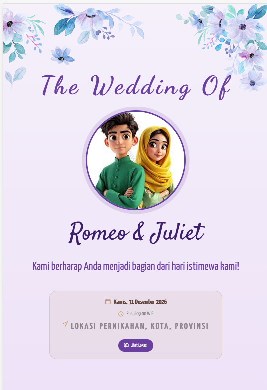 The Wedding Purple